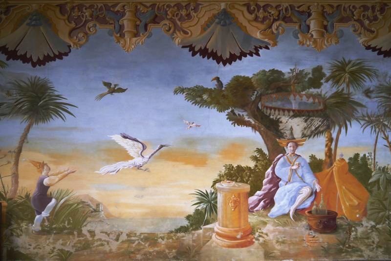 chinoiserie, wall painting